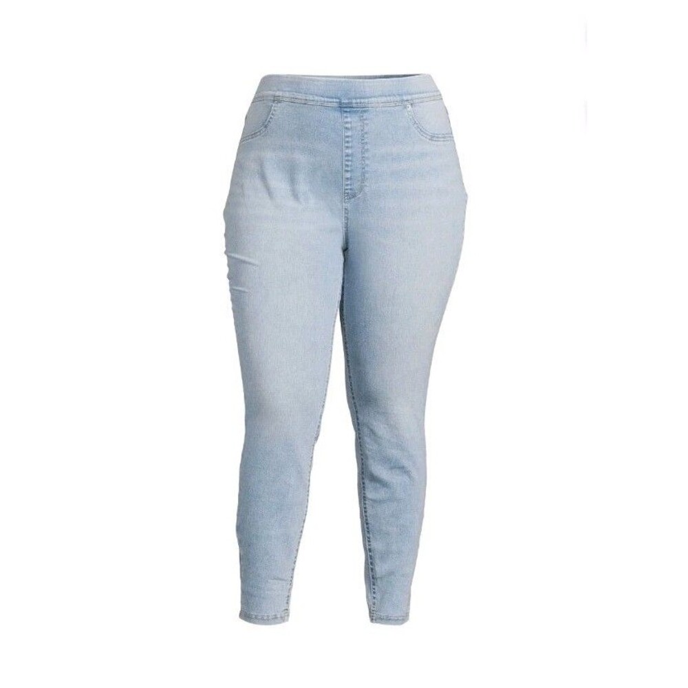 Terra & Sky Women's Pull-On Skinny Jegging Jeans, 28" Inseam, Size 3X 24W-26W - Picture 4 of 6